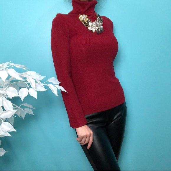White House Black Market (WHBM) Bell Sleeve Turtleneck Sweater - Picture 2 of 10